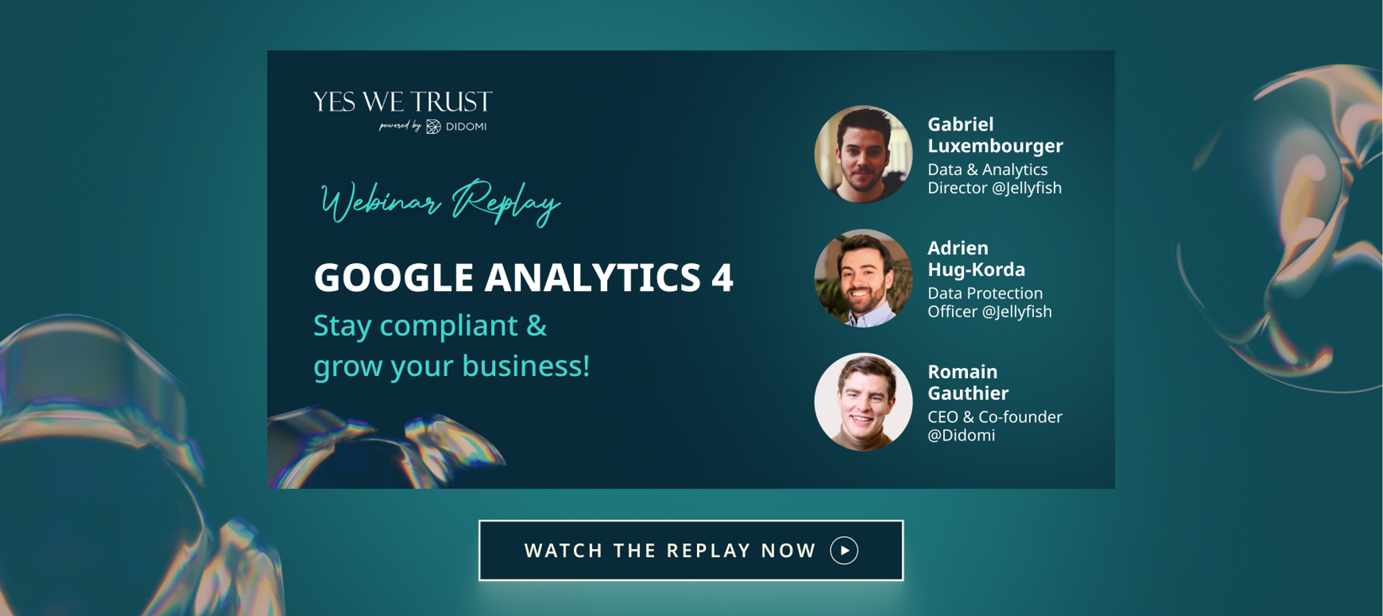 Yes We Trust - Google Analytics 4 Webinar Replay