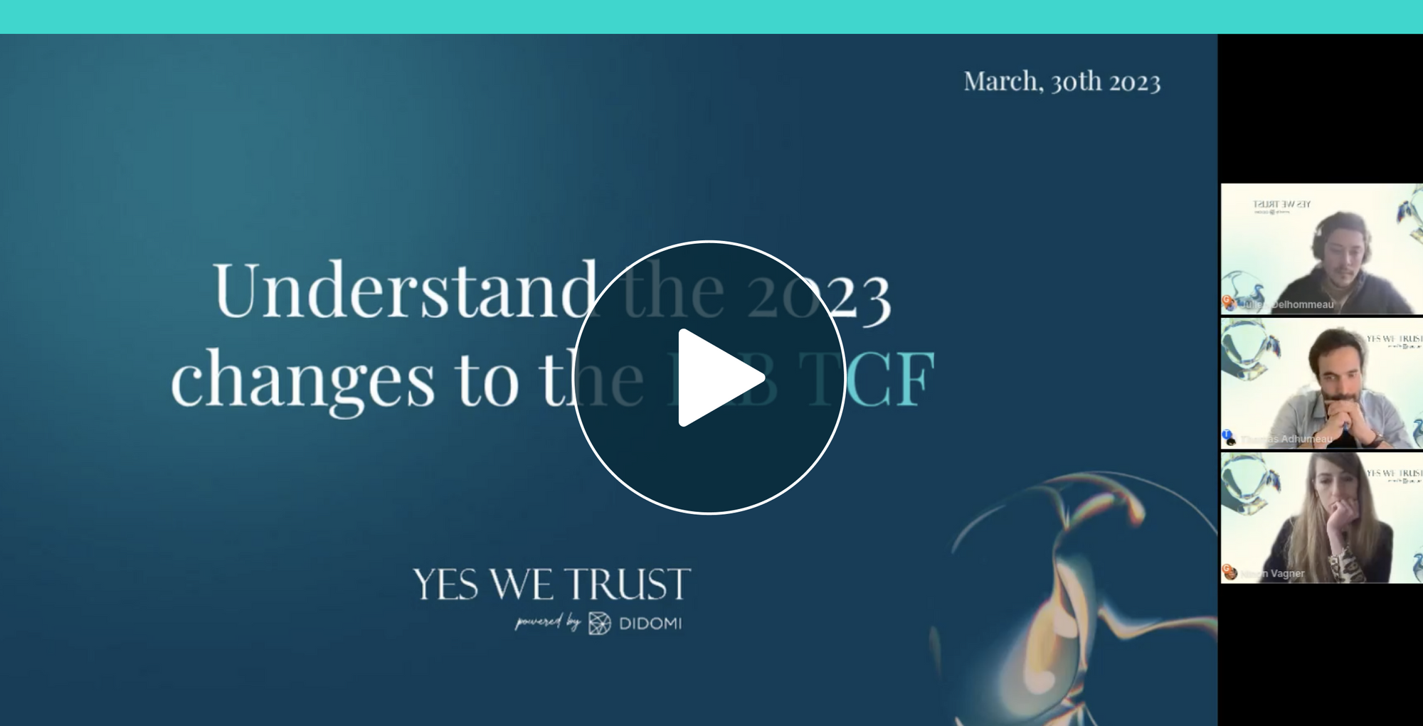 Yes We Trust - IAB TCF webinar