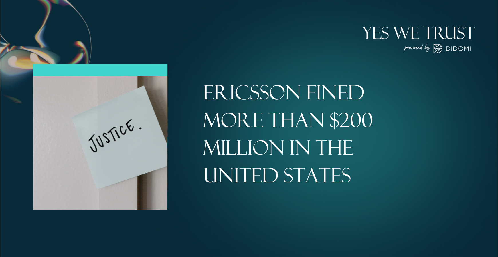 Ericsson Fined More Than $200 Million In The United States
